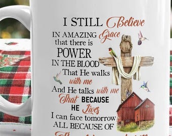 Amazing Grace Cross PNG | Christian Faith Hummingbird Design (Digital Download)