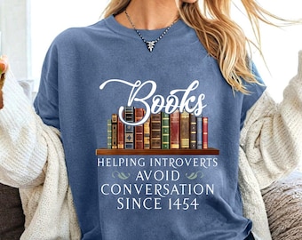 Grappig introvert boek-png: bibliofiele kunst boekenwurm (digitale download)