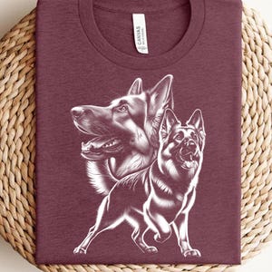 German Shepherd Dog PNG - Detailed Pet Portrait Digital Art - Realistic German Shepherd Sublimation PNG for Dog Lovers & Pet Owners
