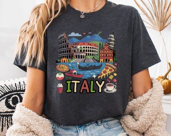 Italy Travel Shirt, Italy Trip Tshirt, Italy Vacation Matching Shirt, Italy Themed Tee, Girls Trip Italy, Family Travel Italy, Italian Tee