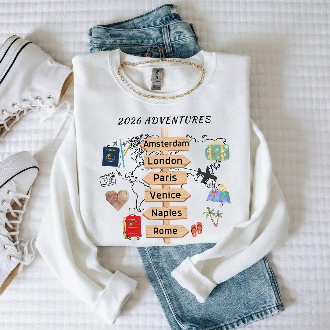 Travel Destination Sweatshirt 2026 Group Vacation Il 2r9z 
