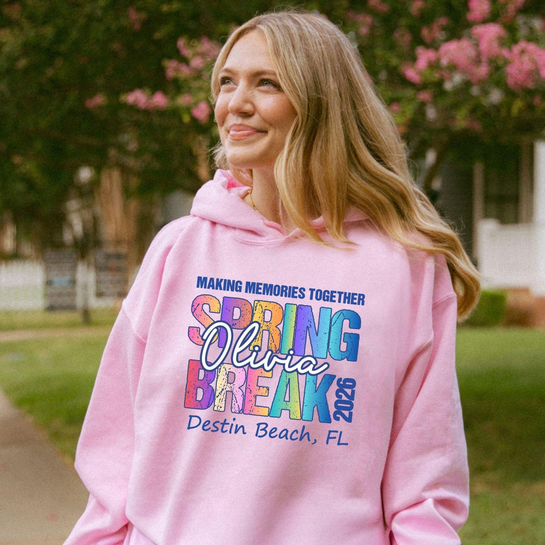 Spring Break Roupa Custom Spring Break Family Vacation Sweatshirt, Spring Break 2026 ...