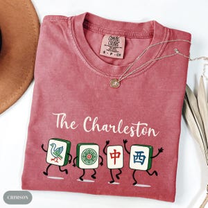 Comfort Colors® The Charleston Mahjong Tile TShirt, The Charleston Crewneck, Mahjong Dance Shirt, Funny Domino Tshirt, Mahjong Player Gift