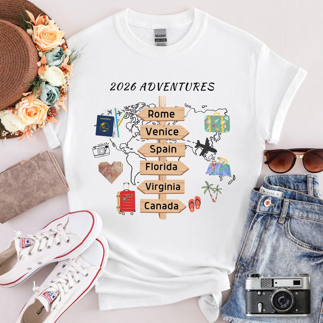 Travel Adventures Shirt Custom Traveling Destination Tee Il Iu3c 