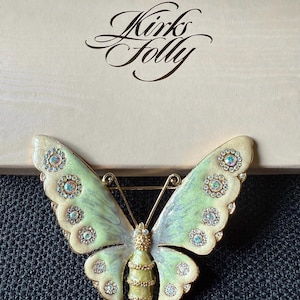 Vintage Kirks Folly Butterfly Brooch in original box