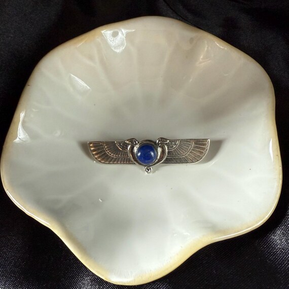 Vintage Egyptian Behdety Winged Sun Solid Sterlin… - image 9