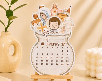 Printable Christian 2027 Desk Calendar