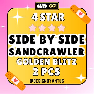 Golden Blitz -Side By Side & Sandcrawler (Set 17 and 20) for Movie Night Collection