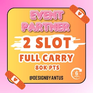 Monopoly Go - EVENT PARTNERS - 80k points full carry 2 slot