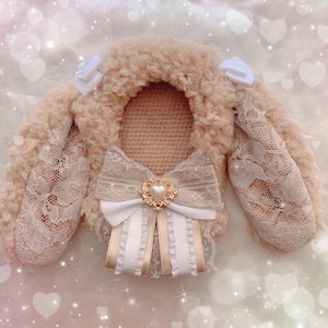 afternoon tea rabbit | Japanese nui-fuku | for Chibigurumi Nui Plush Dool | Handmade in Japan | Available to order | Resizable