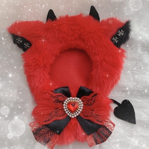 Naughty Devil-kun | Japanese nui-fuku | for Chibigurumi Nui Plush Dool | Handmade in Japan | Available to order | Resizable