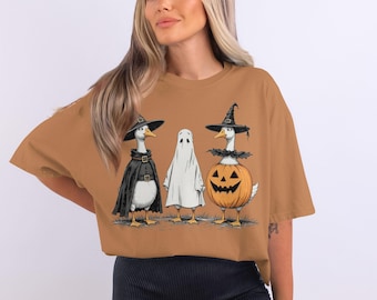 Boo Ghost Goose PNG: Funny Halloween Sublimation Design (Digital Download