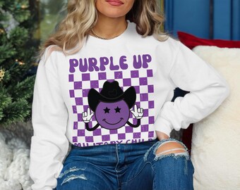 Purple Up Military Kids PNG: American Flag Smile (Digital Download)