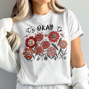 Les fleurs bohèmes PNG & SVG, fleurs, motivation, inspiration, t-shirt de gentillesse, santé mentale, affirmations