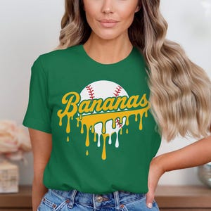 Funny Bananas Baseball SVG PNG Bundle: Coquette Bow, Ice Cream Mascot (Digital Download