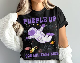 Purple Up Military Kids PNG: Projekt astronauty (pobranie cyfrowe)