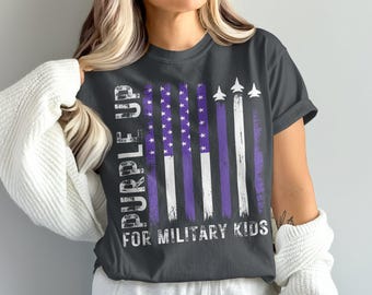 Purple Up For Military Kids PNG: Awareness Design (Digital Download)
