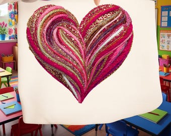 Faux Yarn Valentine Love PNG Latch Hook Crochet Heart Coquette Checkered Heart Shirt PNG Valentine Sublimation Digital Download