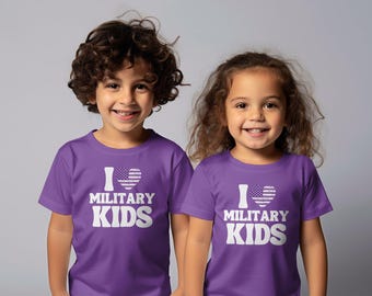 Purple Up Military Child Month png: patriottisch leraarontwerp (digitale download)