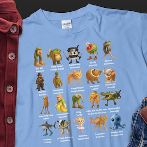 Brainrot Meme Italian PNG File, Italian Brainrot Shirt Design, Bombardino Crocodilo Png, Tung Tung Tung Sahur Png, Trending Shirt, Meme Png