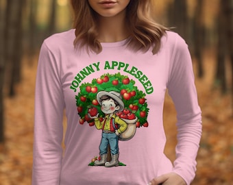 Johnny Appleseed Apple Day PNG: Fall Harvest Design (Digital Download)
