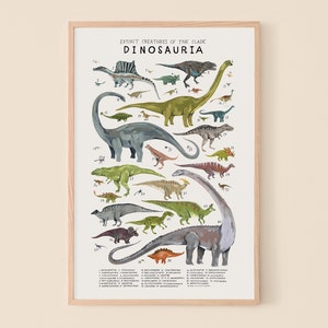 Dinosauria: T. rex, Triceratops, Stegosaurus...