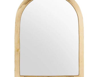 Handmade Moroccan Brass Arch Mirror: Decorative Wall Decor