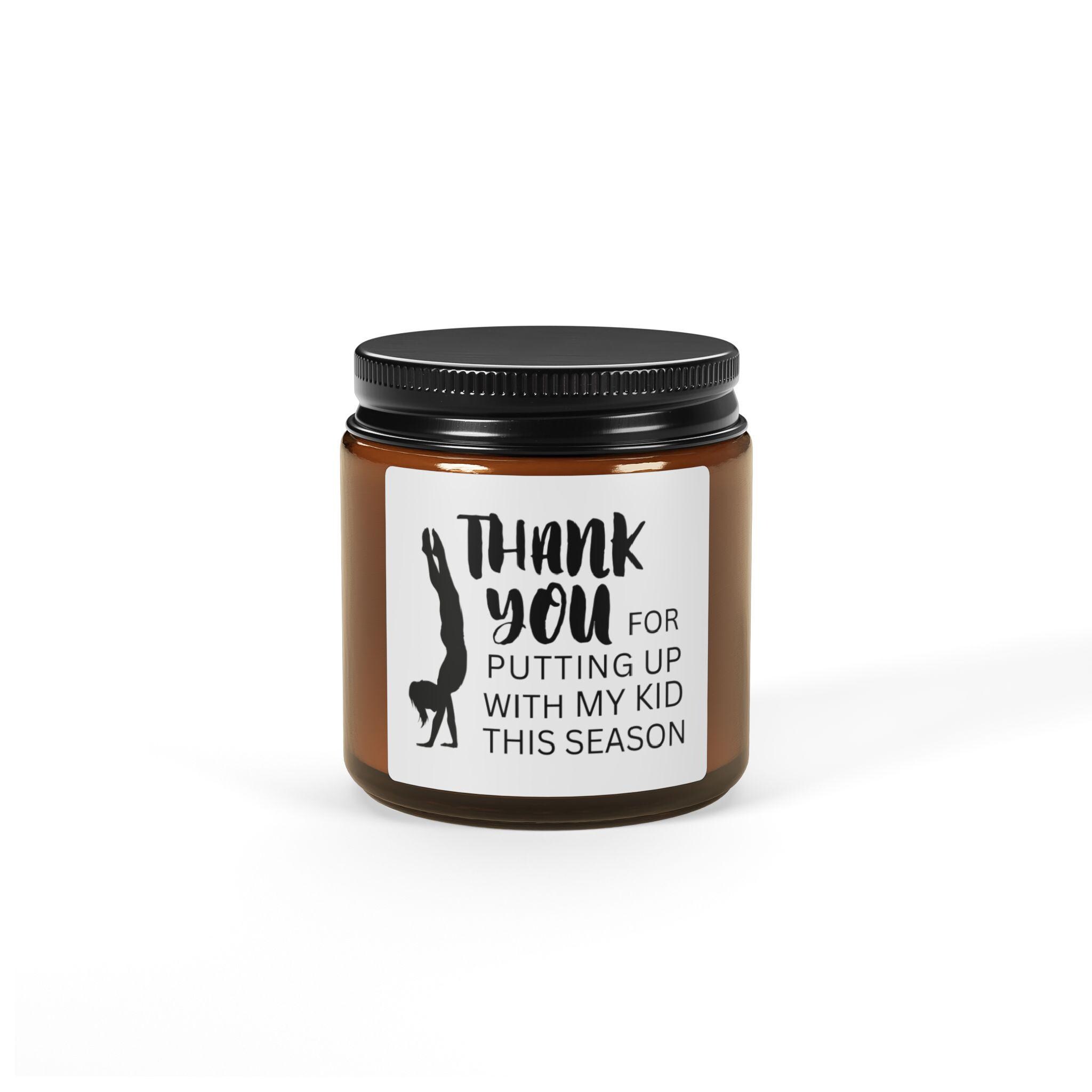 Thank You for Putting up With My Kid Candle | Amber Jar Soy Candle - Etsy