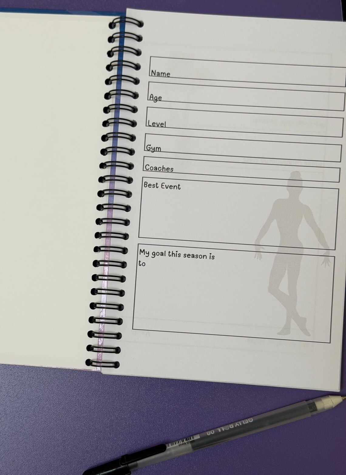 Gymnastics Meet Scorebook & Journal - Etsy