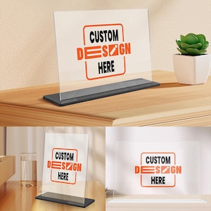 Custom Acrylic Plaque, Personalized Art Photo, Printed Name, Anniversary Wedding Keepsake, Memorial Desk Décor