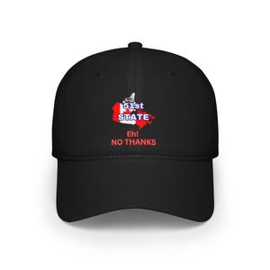 Canada is Not For Sale Low Profile Baseball Cap, Proud to be Canadian Hat, 51st State No Thanks Cap, Maple Leaf Cap, Gift for Canadians