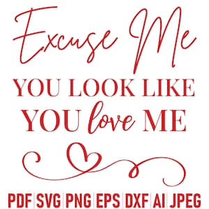 Entschuldigung, Sie sehen aus wie Sie lieben mich PNG, Entschuldigung, digitale Datei, Poster PNG, Musik PNG, Lustige Valentinstagäug