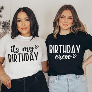 It&#39;s My Birthday svg, Birthday Crew png, Birthday Matching T-Shirt svg png, Birthday Party Shirt svg, Birthday Girl svg, Sublimation design