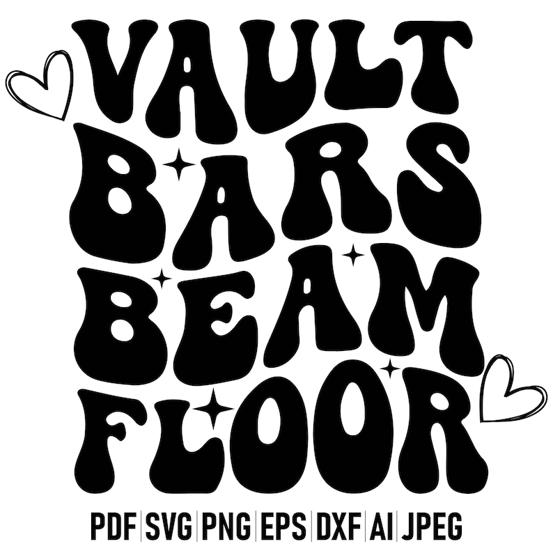 Vault Bars Beam Floor Svg Bundle, in My Gymnastics Era,