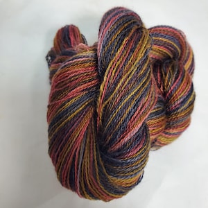 Suri Alpaca Yarn, Hand Painted, Suri Alpaca , Lace Weight Alpaca Yarn, 300yds, Autumn24