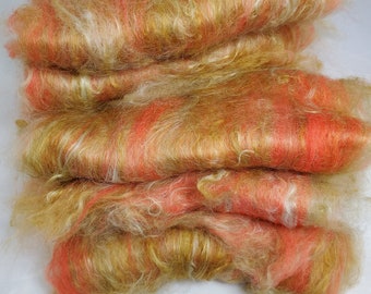 Alpaca Fiber Batt, Suri Alpaca Merino Batt, Spinning Batt, Fine Alpaca/Merino Batt, Alpaca roving, Golden Harvest