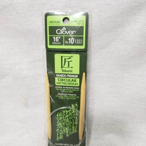 Circular Knitting needles, Clover Takumi Knitting Needles, Clover Knitting Needles, Multiple sizes available, Knitting Supplies