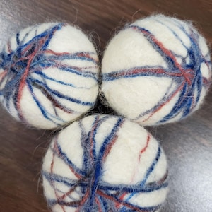 Palline per asciugatrice in lana di alpaca fatte a mano: set ammorbidente ecologico per bucato