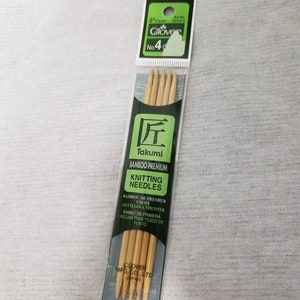 Double Pointed Knitting Needles, Bamboo Double Pointed Knitting, Clover Takumi Knitting Needles