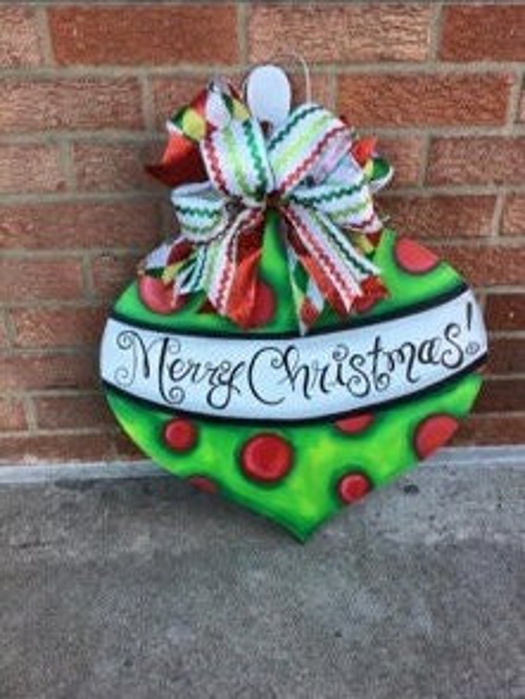 Ornament Door Hanger Christmas Door Hanger December Door Hanger Winter Door Hanger Personalized