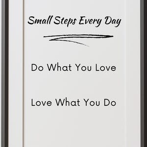 Inspirational Quote Wall Art | Do What You Love Digital Print | Minimalist Typography Poster | Instant Download Home Decor