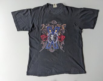 Vintage 90er Jahre X Japan Staff Tour 1991 Distressed Shirt