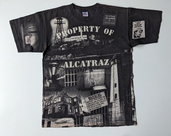 Vintage 1998 AOP Alcatraz Al Capone Hemd