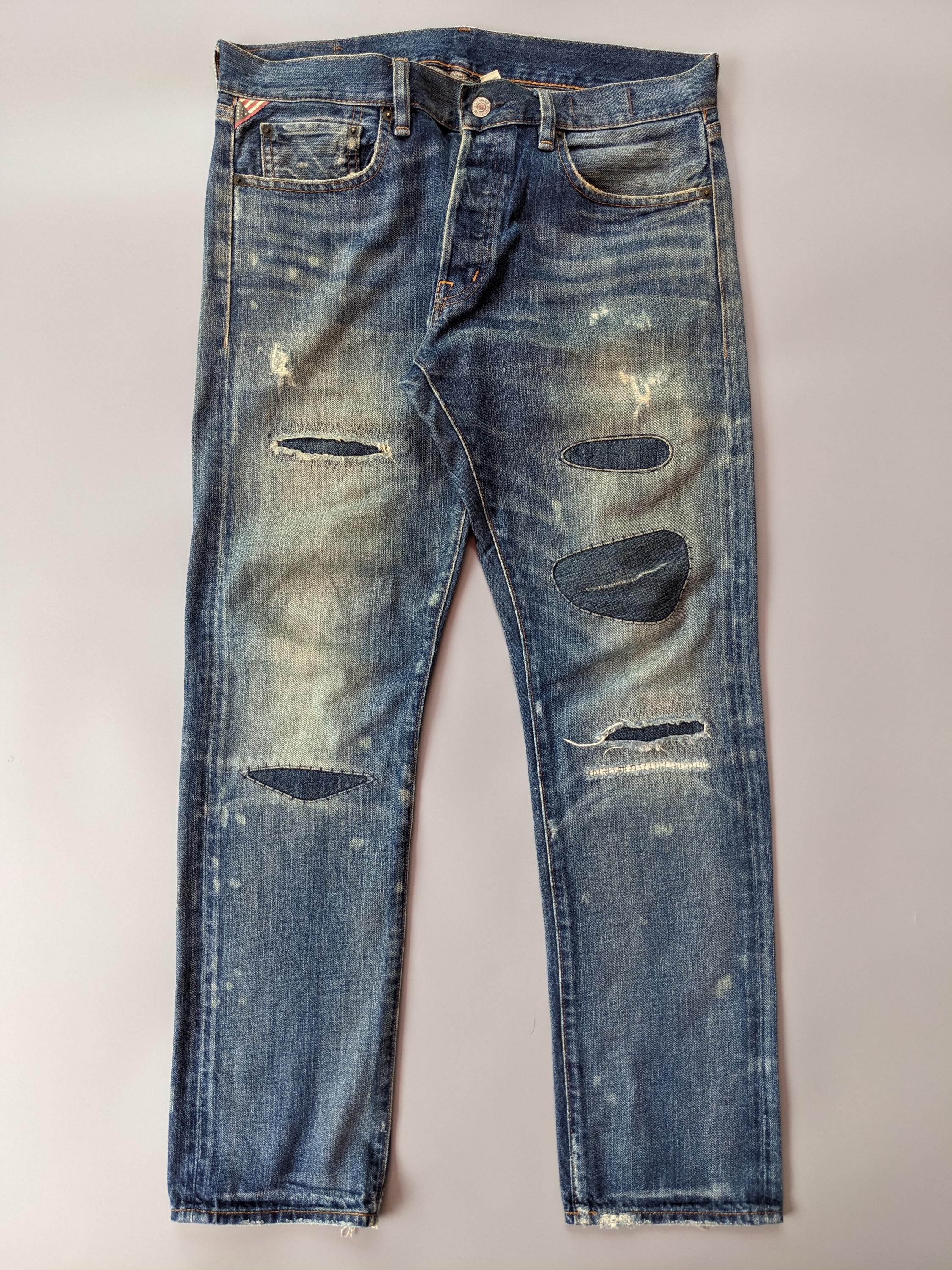 Vintage Dartin Bonaparto grunge denim zip up y2k Boro Jeans - Etsy