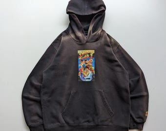 Street Fighter 2 Capcom Hoodie mit Sonnenstich