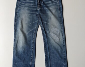 Ommangod Redline Selvedge Distressed Fading Jeans