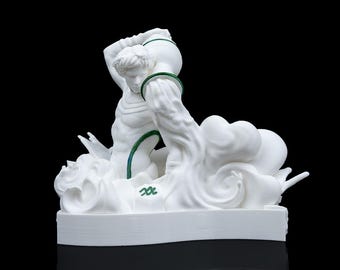 Aquarius Zodiac Statue: Star Sign Figurine, Couple Together.