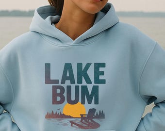 Lake Bum PNG, Spring Outdoors Sublimation file, Trendy Summer Lake Camping Design,  Camp, Cabin, Digital Download