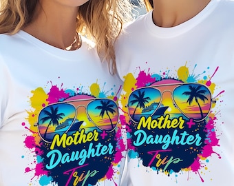 Mother Daughter Trip PNG, matching vacation tees Png, Cruise shirt png, Mom Daughter Weekend sublimation HTV PNG.