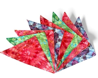Ice Dyed Cotton Pet Bandana: Tie Dye Neck Scarf, Headband (22x22x29")